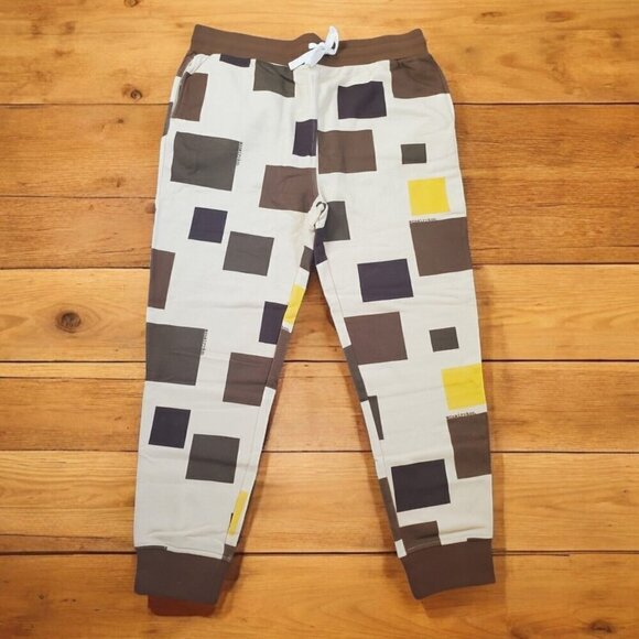 Mcnairy & Co Sweatpants Mens SZ XXL Hollywood Camo Squares Cuffed Streetwear NWT - Picture 1 of 9